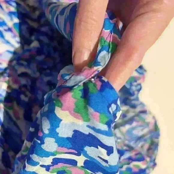 Cupshe Romper Colorful Beach V Neck Tie-Waist Lightweight Summer Stretchy Swim - Picture 9 of 10